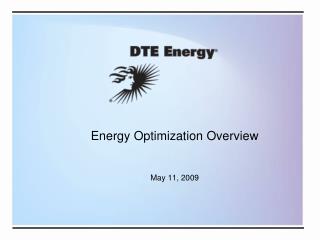  Vitality Optimization Overview May 11, 2009 