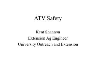  ATV Safety 