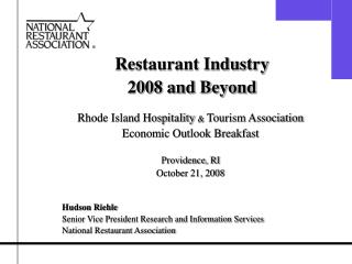  Eatery Industry 2008 and Beyond 