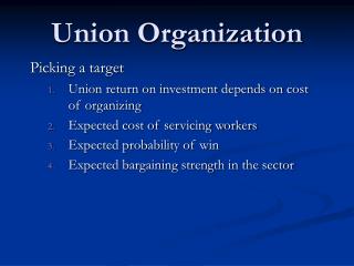  Union Organization 
