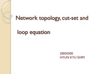  System topology, cut-set and circle comparison 
