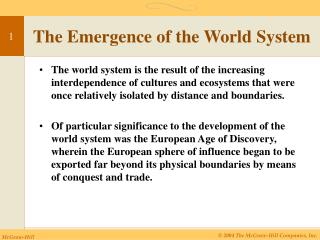  The World's Emergence System 