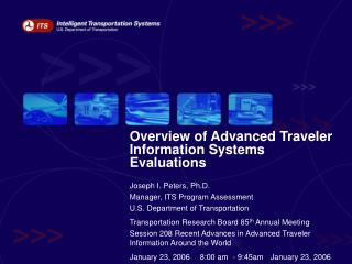  Review of Advanced Traveler Information Systems Evaluations 