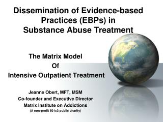  Scattering of Evidence-based Practices EBPs in Substance Abuse Treatment 