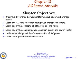  Section 11 AC Power Analysis 