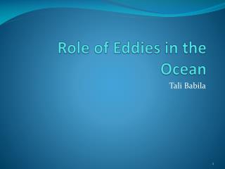  Part of Eddies in the Ocean 