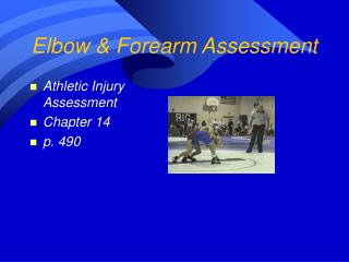  Elbow Forearm Assessment 