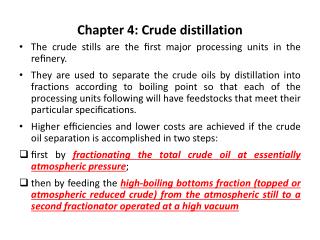  Part 4: Crude refining 