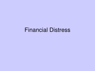  Budgetary Distress 