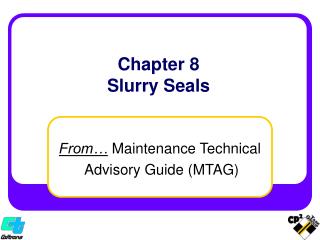  Section 8 Slurry Seals 