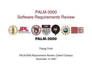  PALM-3000 Software Requirements Review 