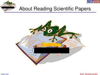  About Reading Scientific Papers 