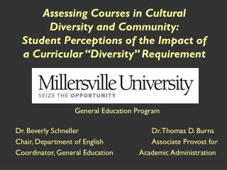  Evaluating Courses in Cultural Diversity and Community: Student Perceptions of the Impact of a Curricular Diversity Req