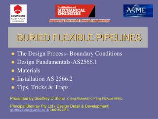  The Design Process-Boundary Conditions Design Fundamentals-AS2566.1 Materials Installation AS 2566.2 Tips, Tricks Trap 