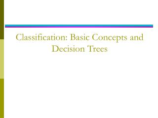  Order: Basic Concepts and Decision Trees 