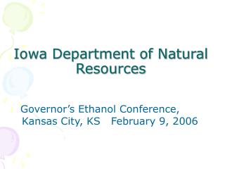  Iowa Department of Natural Resources 