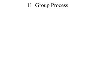  11 Group Process 