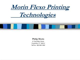  Morin Flexo Printing Technologies 
