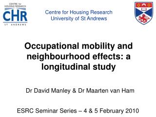  Word related portability and neighborhood impacts: a longitudinal study 