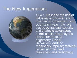  The New Imperialism 