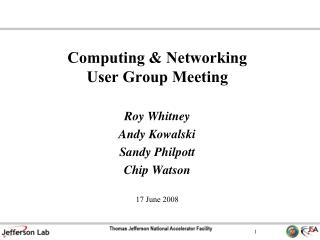  Processing Networking User Group Meeting 