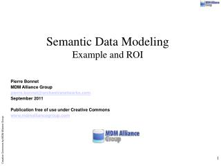  Semantic Data Modeling Example and ROI 