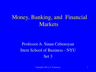  Cash, Banking, and Financial Markets 