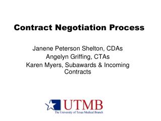  Contract Negotiation Process 