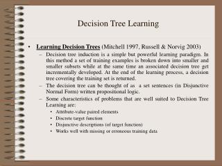  Choice Tree Learning 