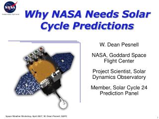  Why NASA Needs Solar Cycle Predictions 