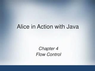  Alice in real life with Java 