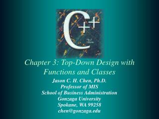  Section 3: Top-Down Design with Functions and Classes 
