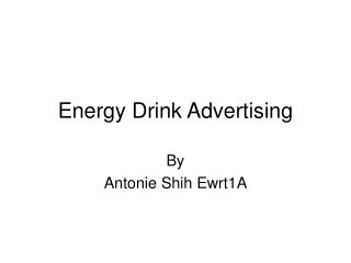  Caffeinated Drink Advertising 