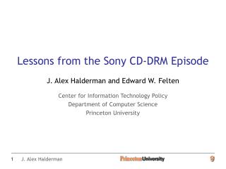  Lessons from the Sony CD-DRM Episode 