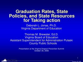  Graduation Rates, State Policies, and State Resources for Taking activity 