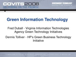  Green Information Technology 