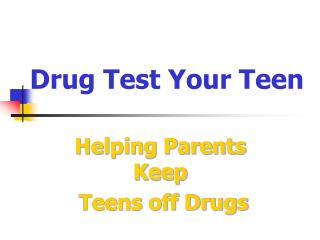  Medication Test Your Teen 