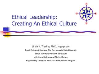  Moral Leadership: Creating An Ethical Culture 