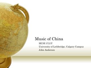  Music of China 
