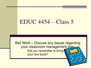  EDUC 4454 Class 5 