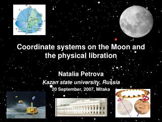 Coordinate frameworks on the Moon and the physical libration 