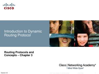  Prologue to Dynamic Routing Protocol 