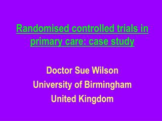  Randomized controlled trials in essential consideration: contextual analysis 