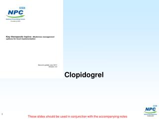  Clopidogrel 