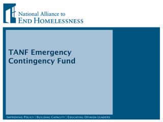  TANF Emergency Contingency Fund 