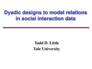  Dyadic plans to model relations in social cooperation information 
