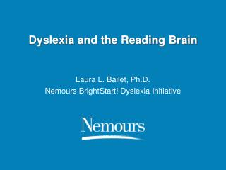  Dyslexia and the Reading Brain 