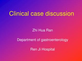  Clinical case talk 