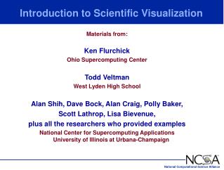  Prologue to Scientific Visualization 