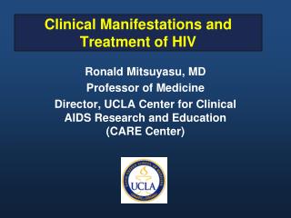  Clinical Manifestations and Treatment of HIV 